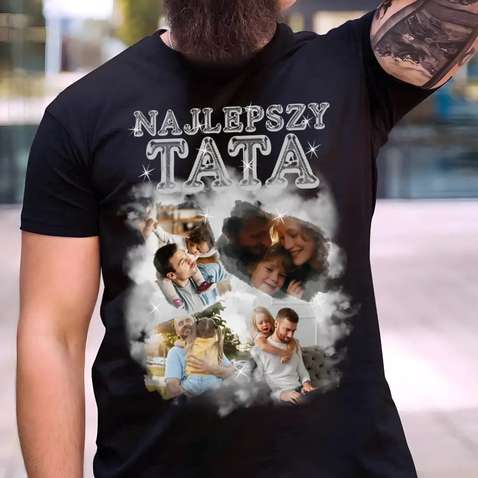 Koszulka Najlepszy Tata ze zdjęciem