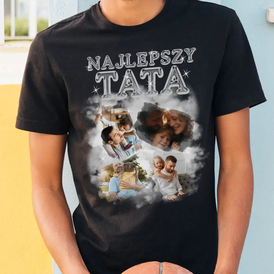 Koszulka Najlepszy Tata ze zdjęciem