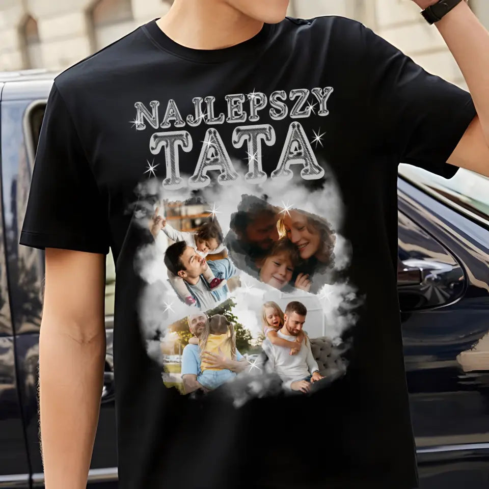 Koszulka Najlepszy Tata ze zdjęciem