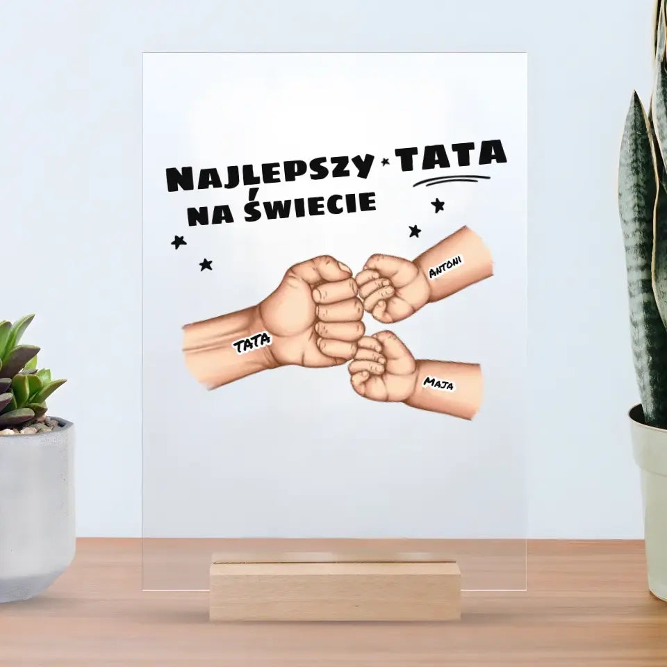 Ramka Akrylowa Najlepszy Tata na Świecie - Giftik