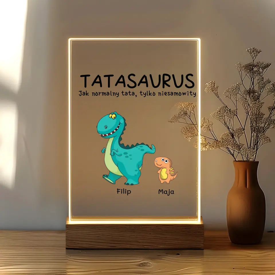 Lampka Ramka LED TATASAURUS - Giftik