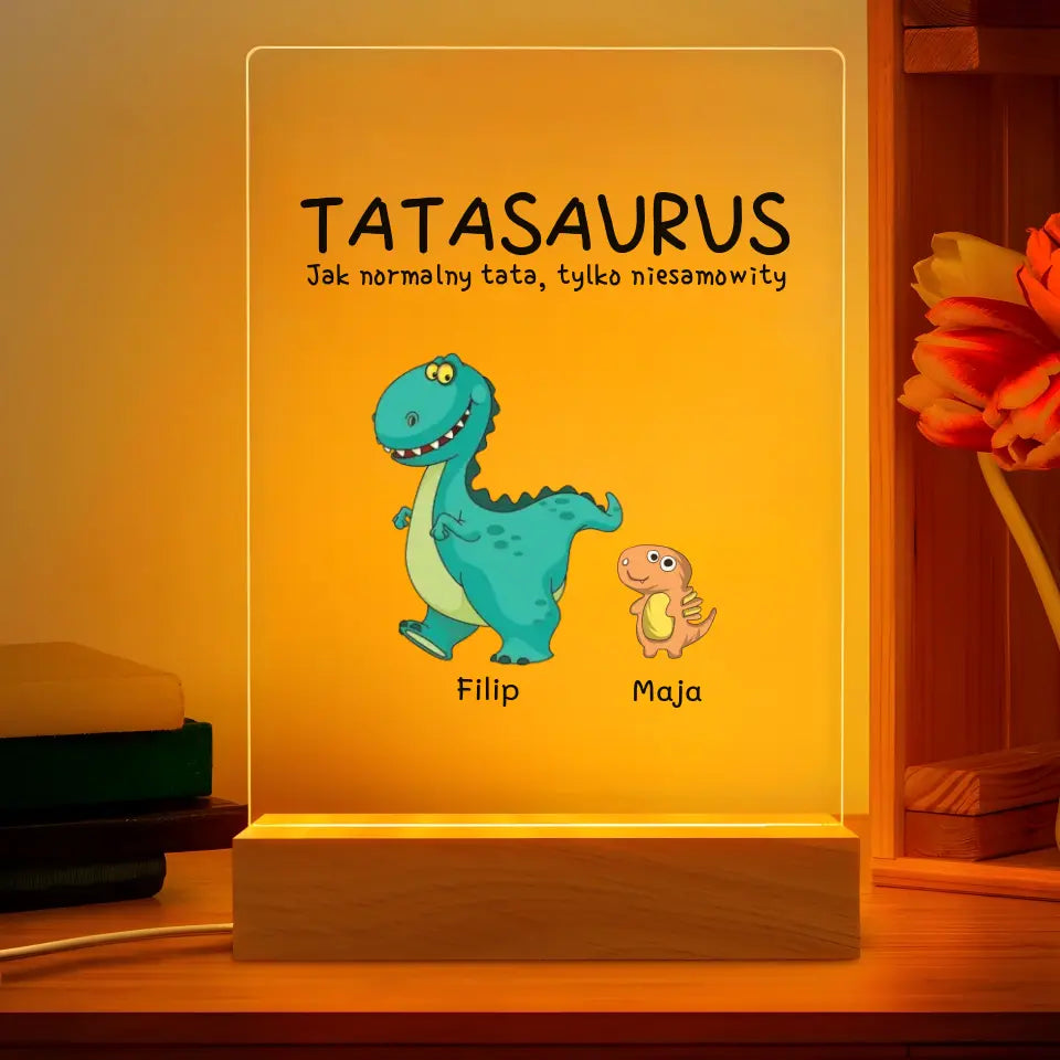 Lampka Ramka LED TATASAURUS - Giftik