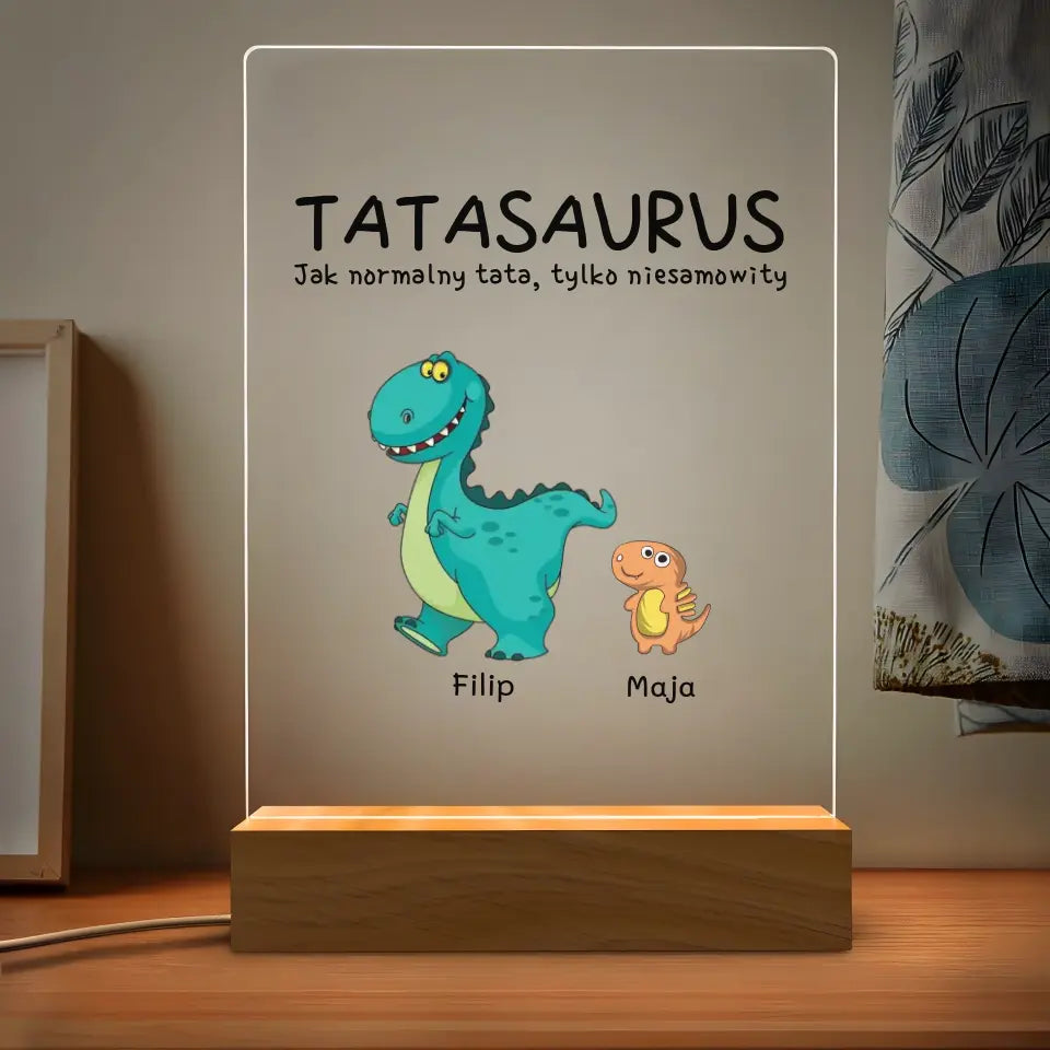 Lampka Ramka LED TATASAURUS - Giftik