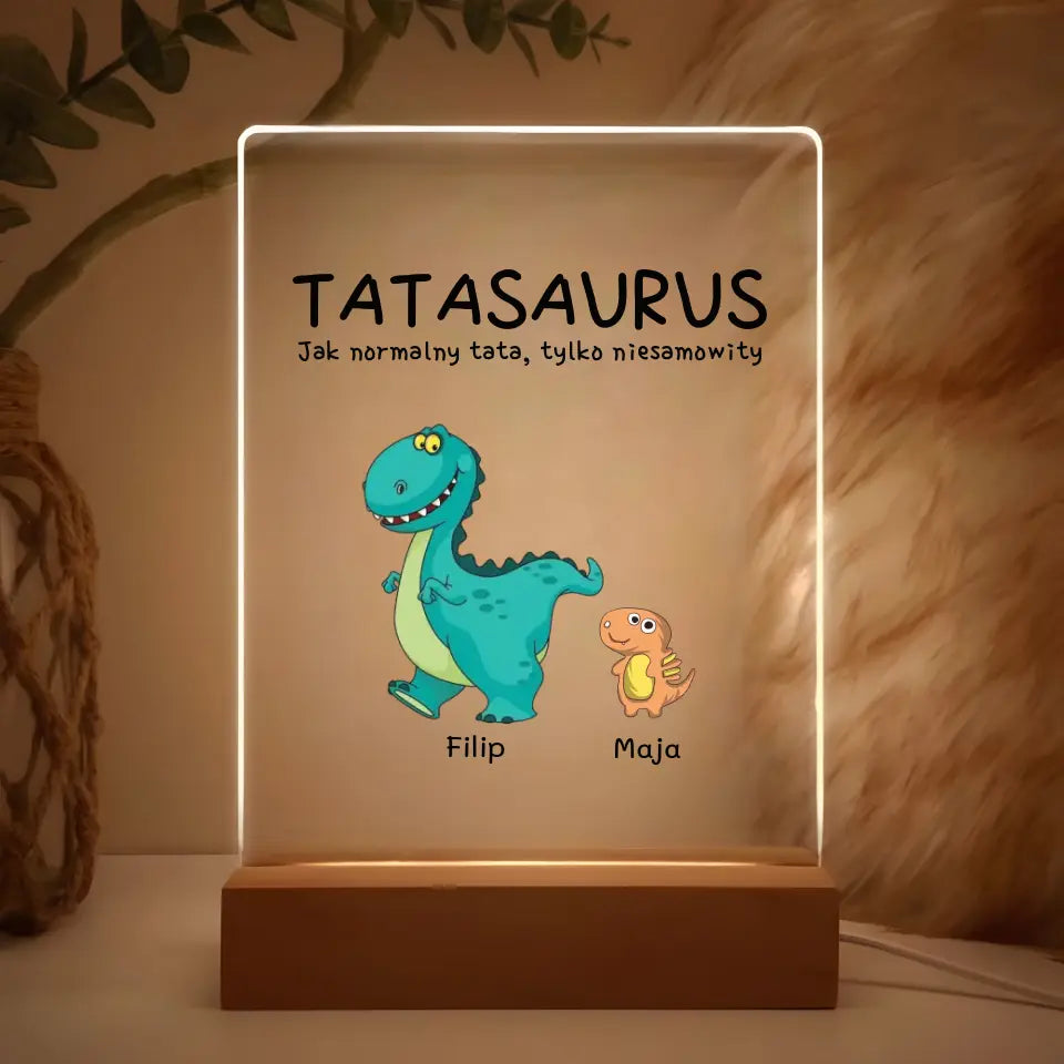 Lampka Ramka LED TATASAURUS - Giftik