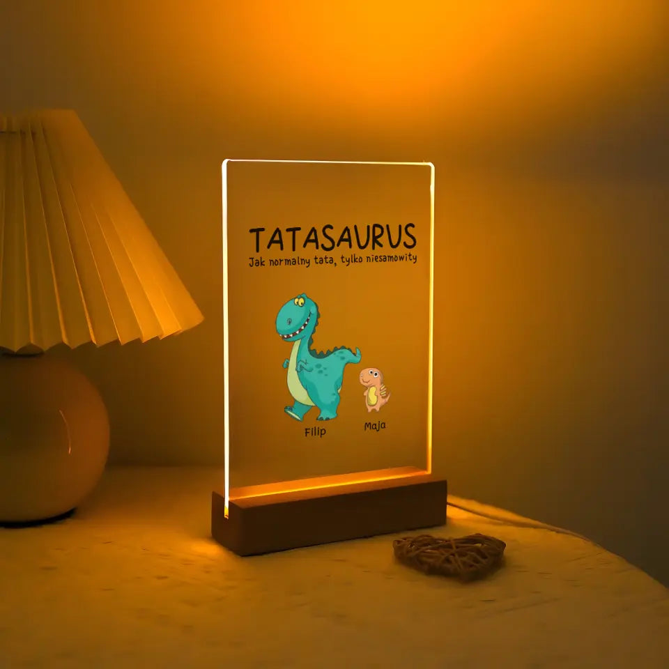 Lampka Ramka LED TATASAURUS - Giftik