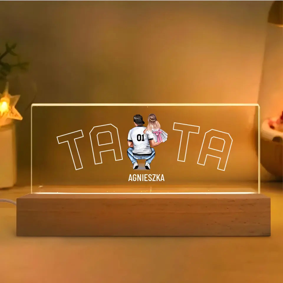 Lampka Blok LED Tata i Dzieci - Giftik