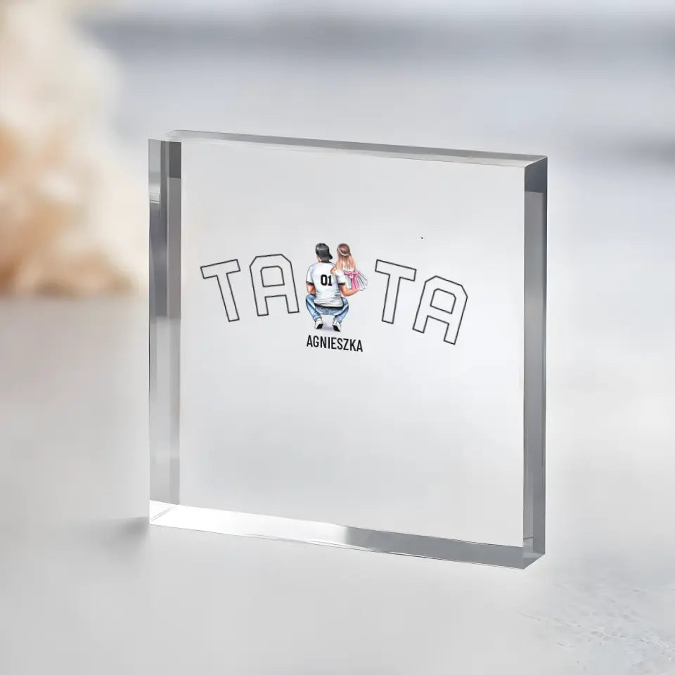 Blok Akrylowy Tata i Dzieci - Giftik