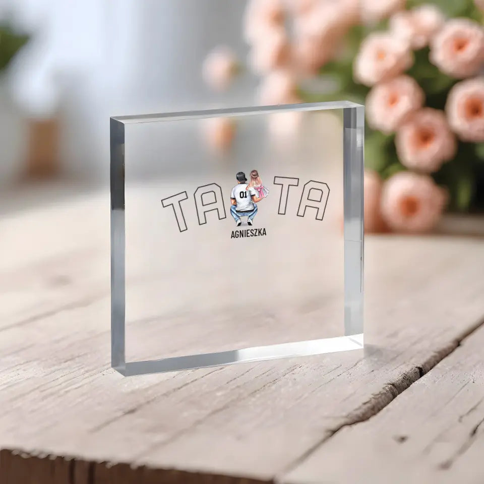 Blok Akrylowy Tata i Dzieci - Giftik
