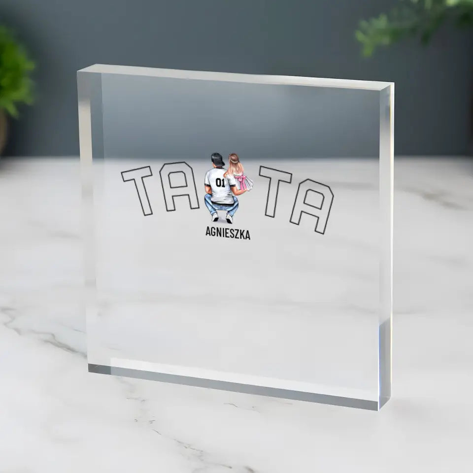 Blok Akrylowy Tata i Dzieci - Giftik