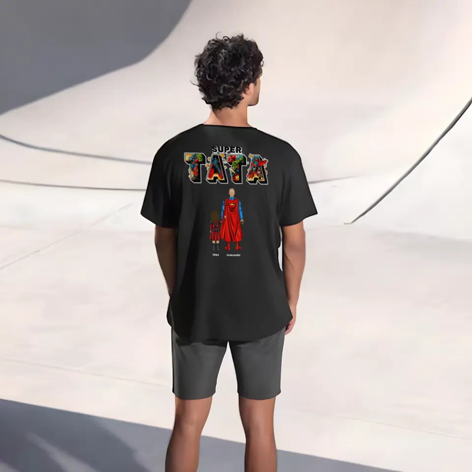 Koszulka SUPER TATA, czarny