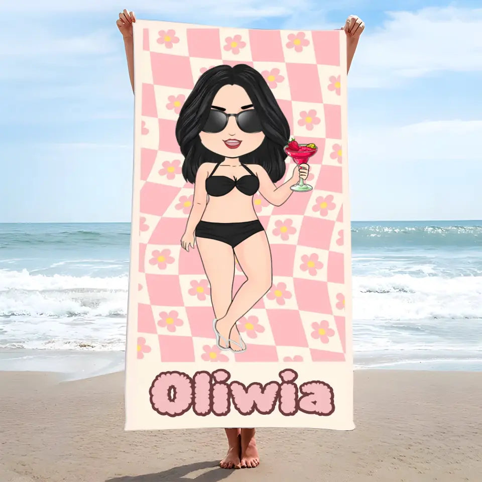 Ręcznik Plażowy dla Przyjaciółek LATO