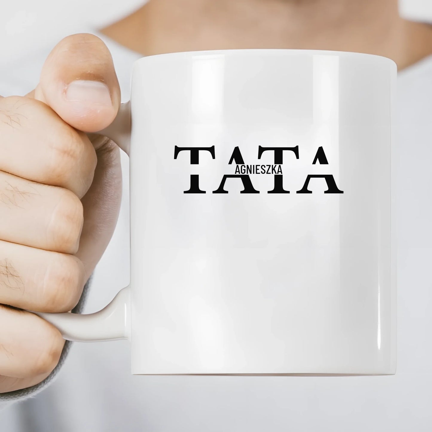 Kubek TATA z Imionami Dzieci