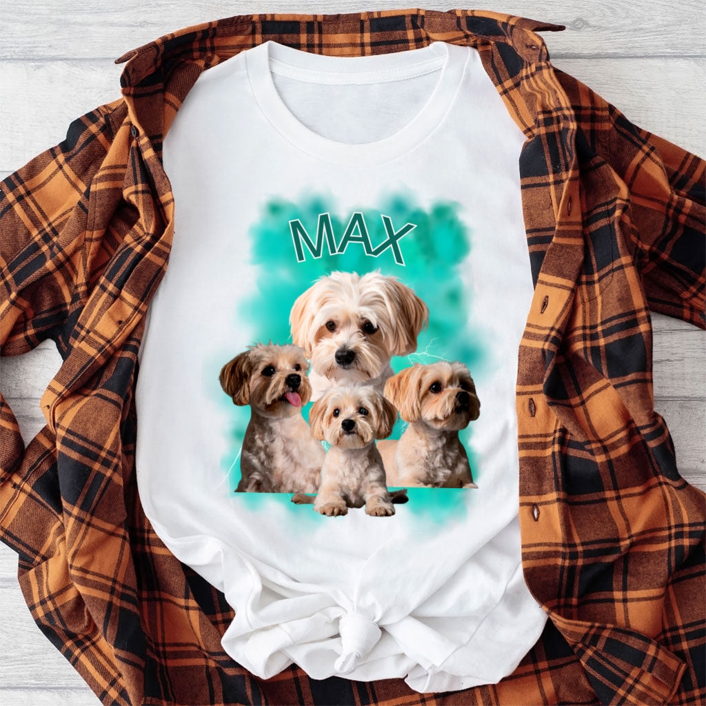 Personalizowana Koszulka – Łapy Pełne Miłości 🐾 Twój Pies na T-Shircie