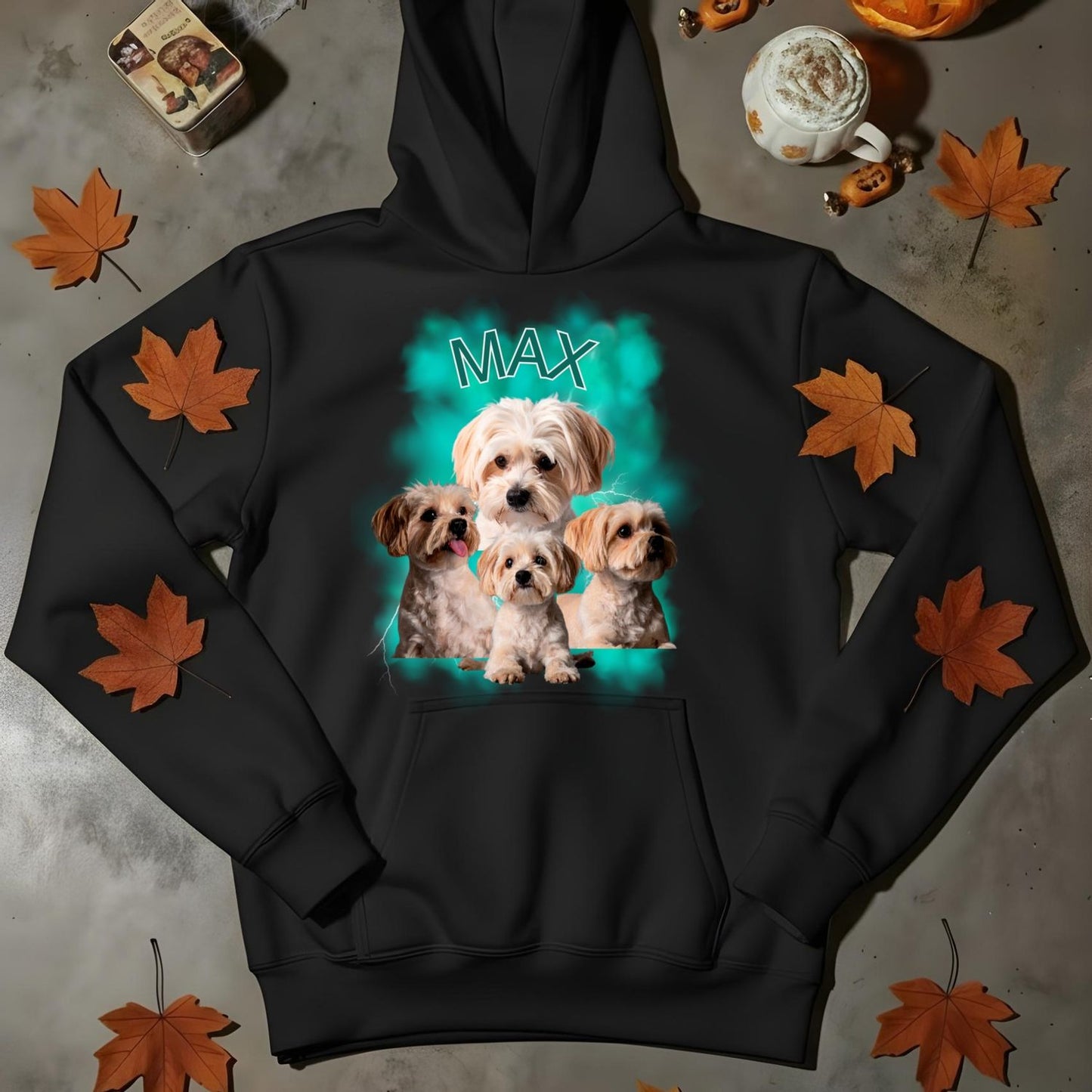 Personalizowana Koszulka – Łapy Pełne Miłości 🐾 Twój Pies na T-Shircie