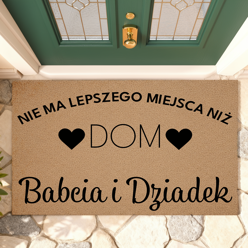 Personalizowany Wyjątkowy Dywanik – Dom Babci i Dziadka