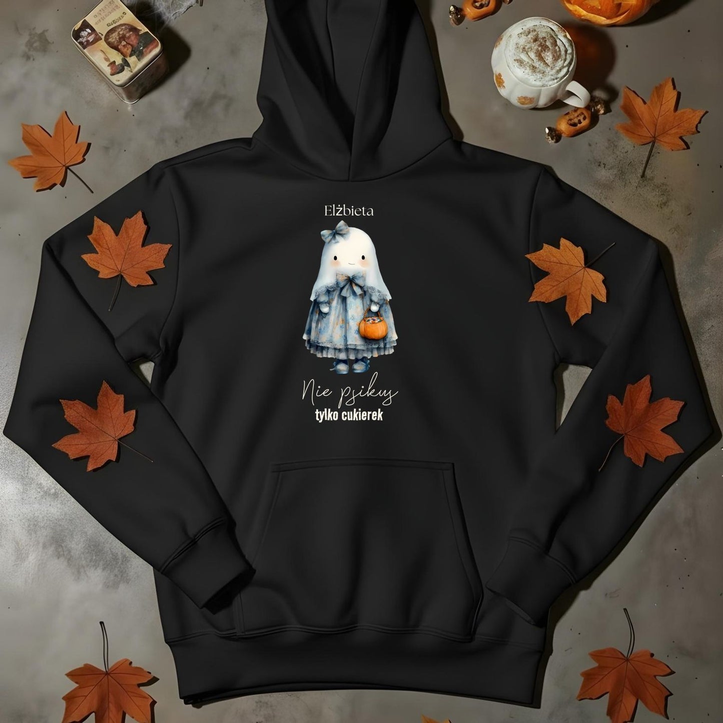 Bluza Unisex „Nie psikus tylko cukierek” – Personalizowana Halloween Edition