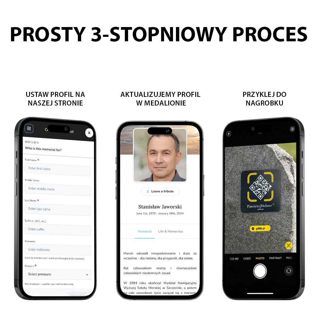 PamiętajDobrze™ Medalion + Darmowy Online Profil