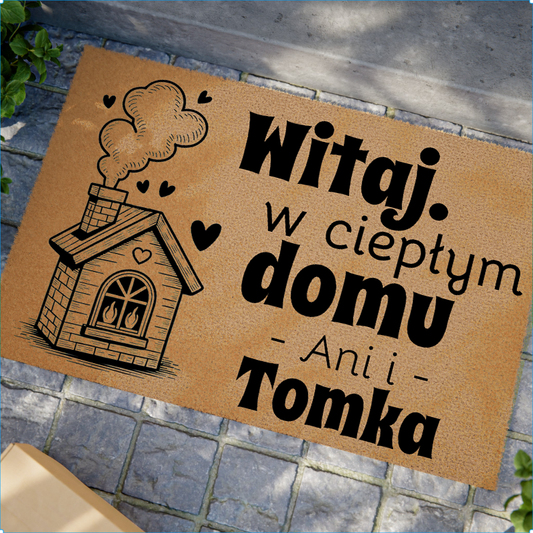 Wycieraczka Personalizowana – Witaj w Ciepłym Domu z Imionami