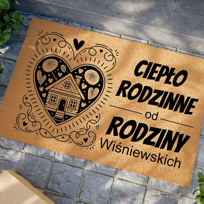 Wycieraczka Personalizowana – Ciepło Rodzinne z Twoim Nazwiskiem
