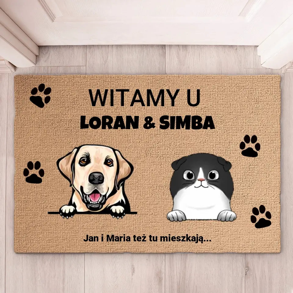 Wycieraczka Witamy w domu zwierząt