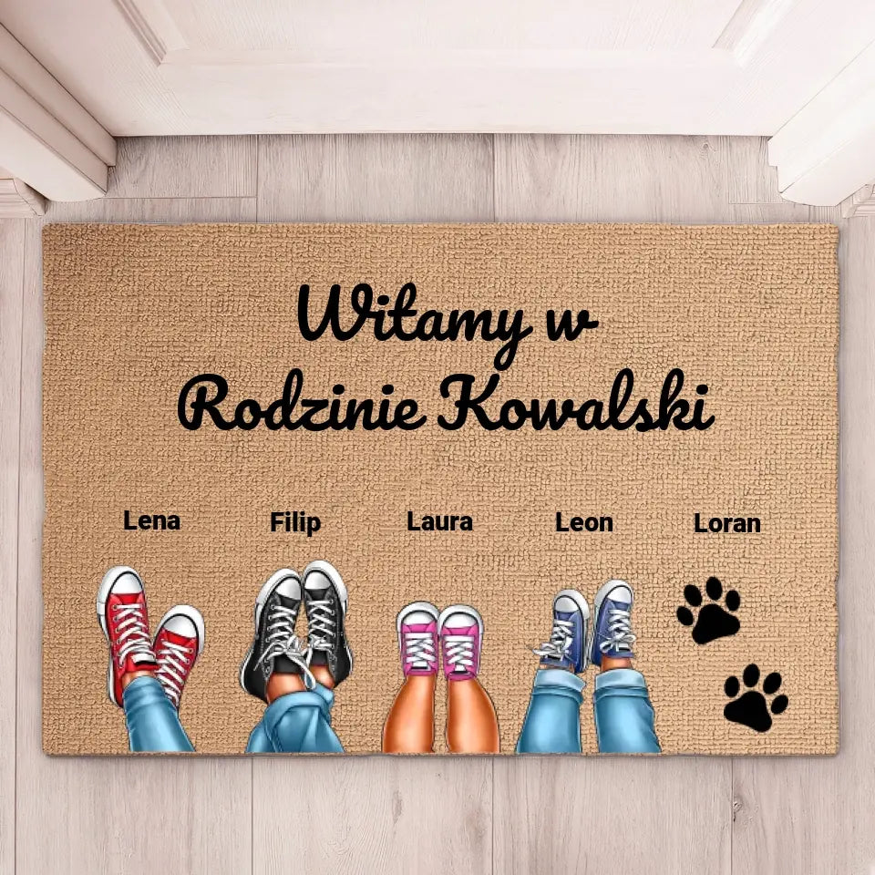Wycieraczka Witamy w Rodzine