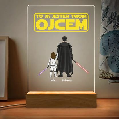 Lampka Ramka LED To Ja Jestem Twoim Ojcem