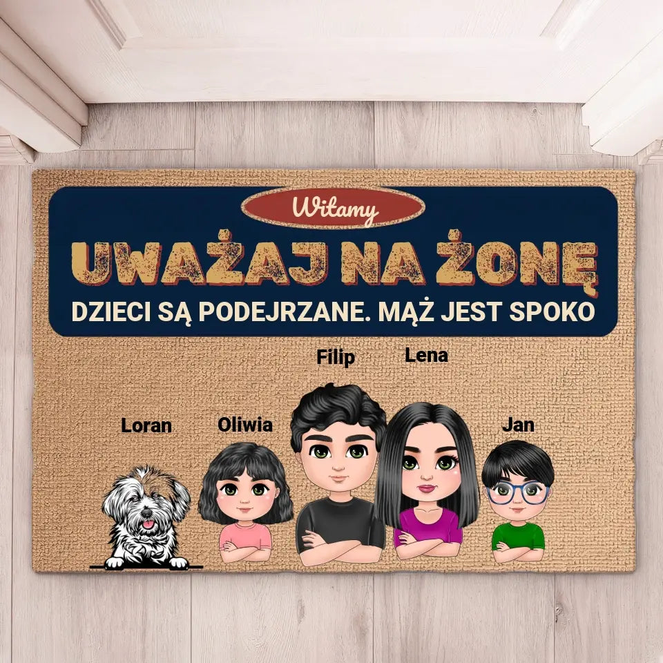 Wycieraczka Uważaj na żonę