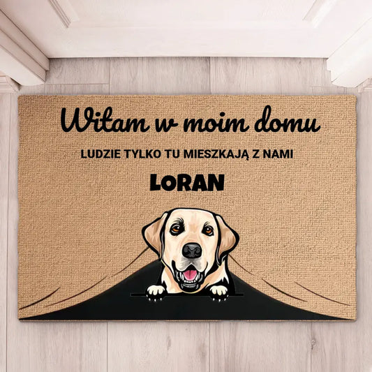 Wycieraczka Witamy w Domu Zwierząt (Koty i Psy)