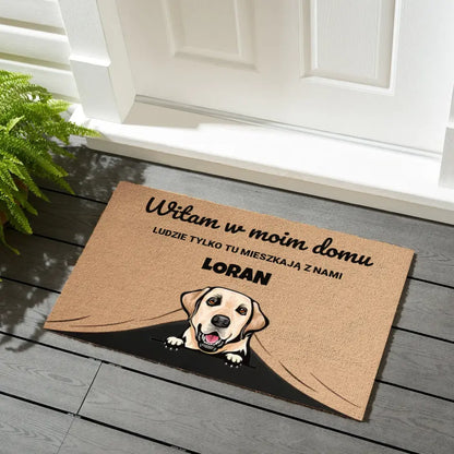 Wycieraczka Witamy w Domu Zwierząt (Koty i Psy)