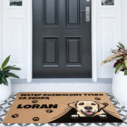 Wycieraczka Wstęp dozwolony tylko za zgodą zwierzaka