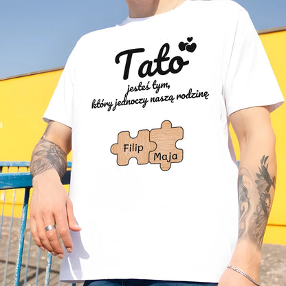 Koszulka Tata z Puzzlami