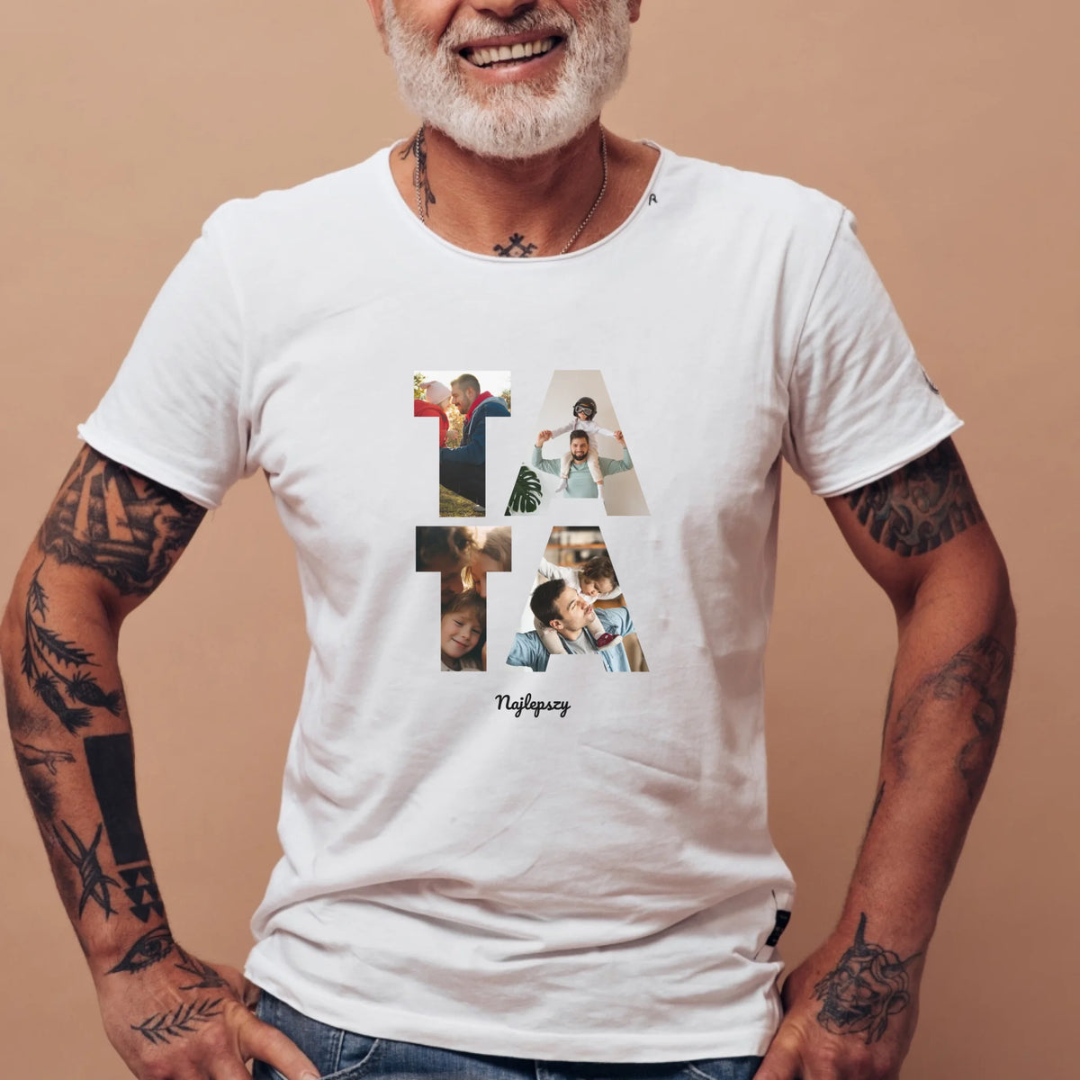 Koszulka z Zdjęciem Tata