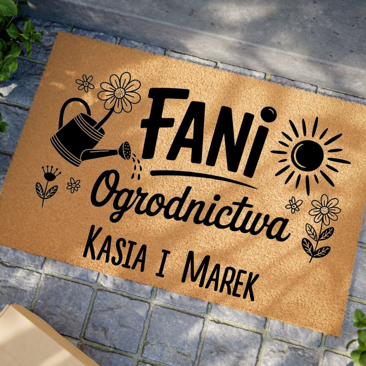 Personalizowana wycieraczka – Fani Ogrodnictwa z Imionami