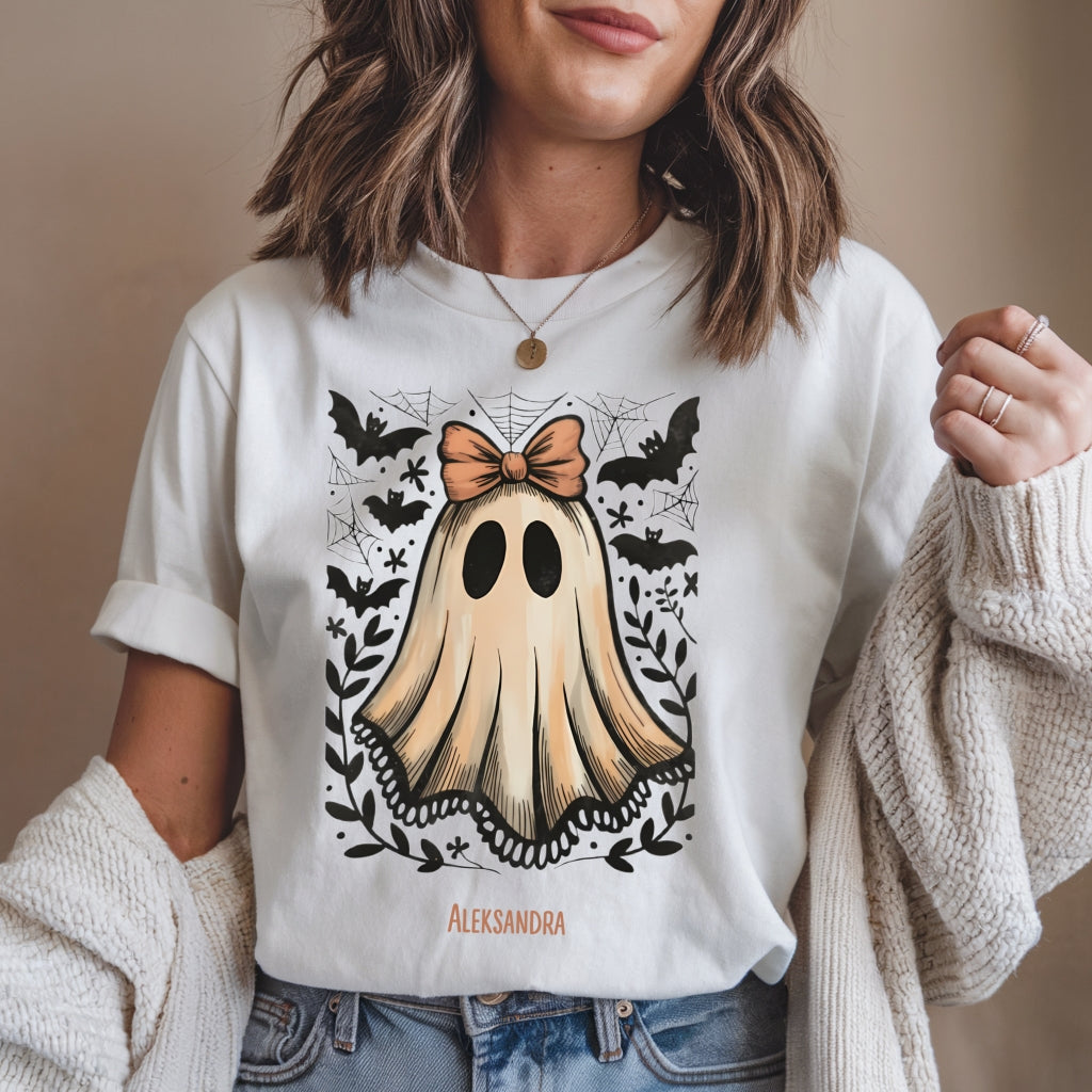 Koszulka Unisex „Słodki Straszek” – personalizowana koszulka na Halloween