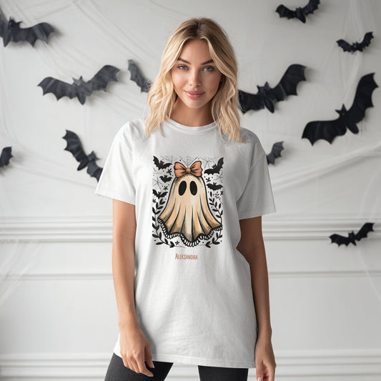Koszulka Unisex „Słodki Straszek” – personalizowana koszulka na Halloween