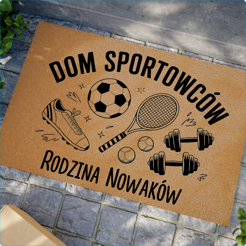 Wycieraczka Personalizowana – Dom Sportowców z Nazwiskiem