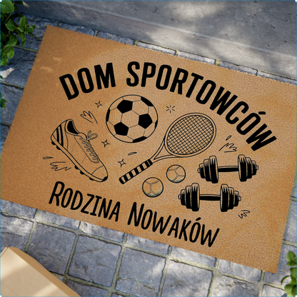 Wycieraczka Personalizowana – Dom Sportowców z Nazwiskiem