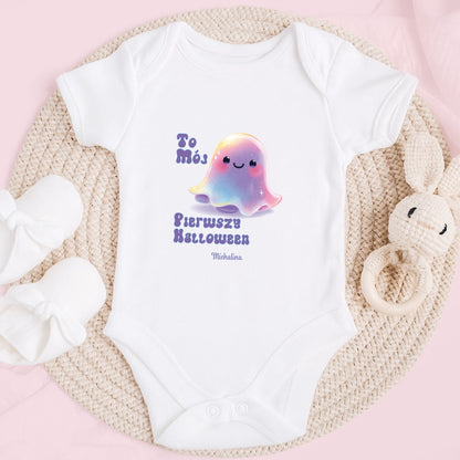 Personalizowane Body z Imieniem – Pierwszy Halloween z Tęczowym Duszkiem