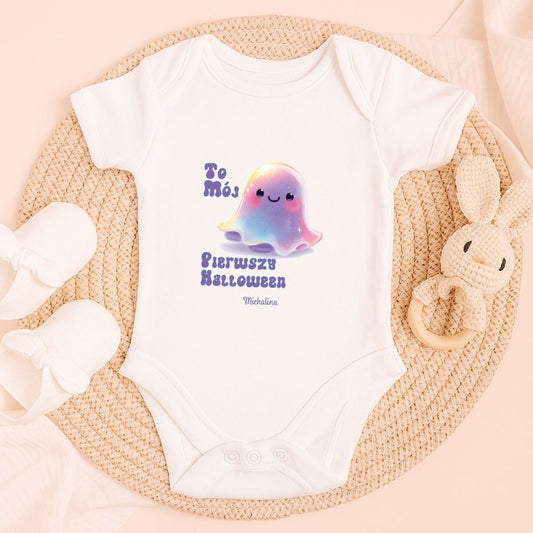 Personalizowane Body z Imieniem – Pierwszy Halloween z Tęczowym Duszkiem