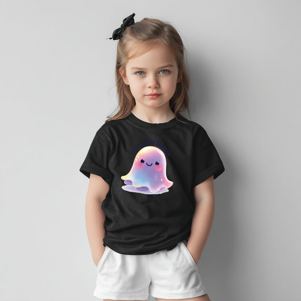 Personalizowana Koszulka na Halloween – Słodki Duszek z Imieniem Dziecka