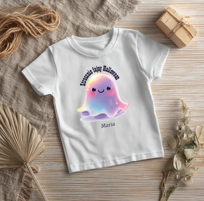Personalizowana Koszulka na Halloween – Słodki Duszek z Imieniem Dziecka
