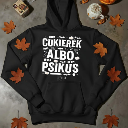 Bluza Unisex „Cukierek albo Psikus” – personalizowana bluza na Halloween