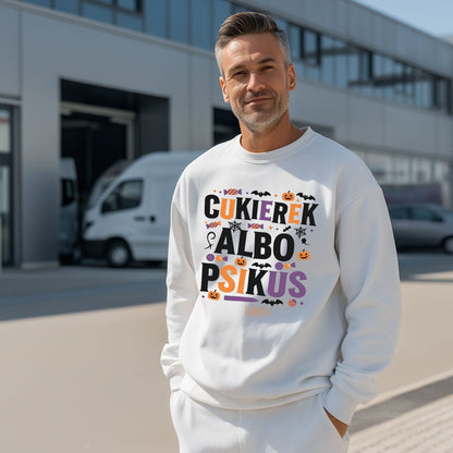 Bluza Unisex „Cukierek albo Psikus” – personalizowana bluza na Halloween