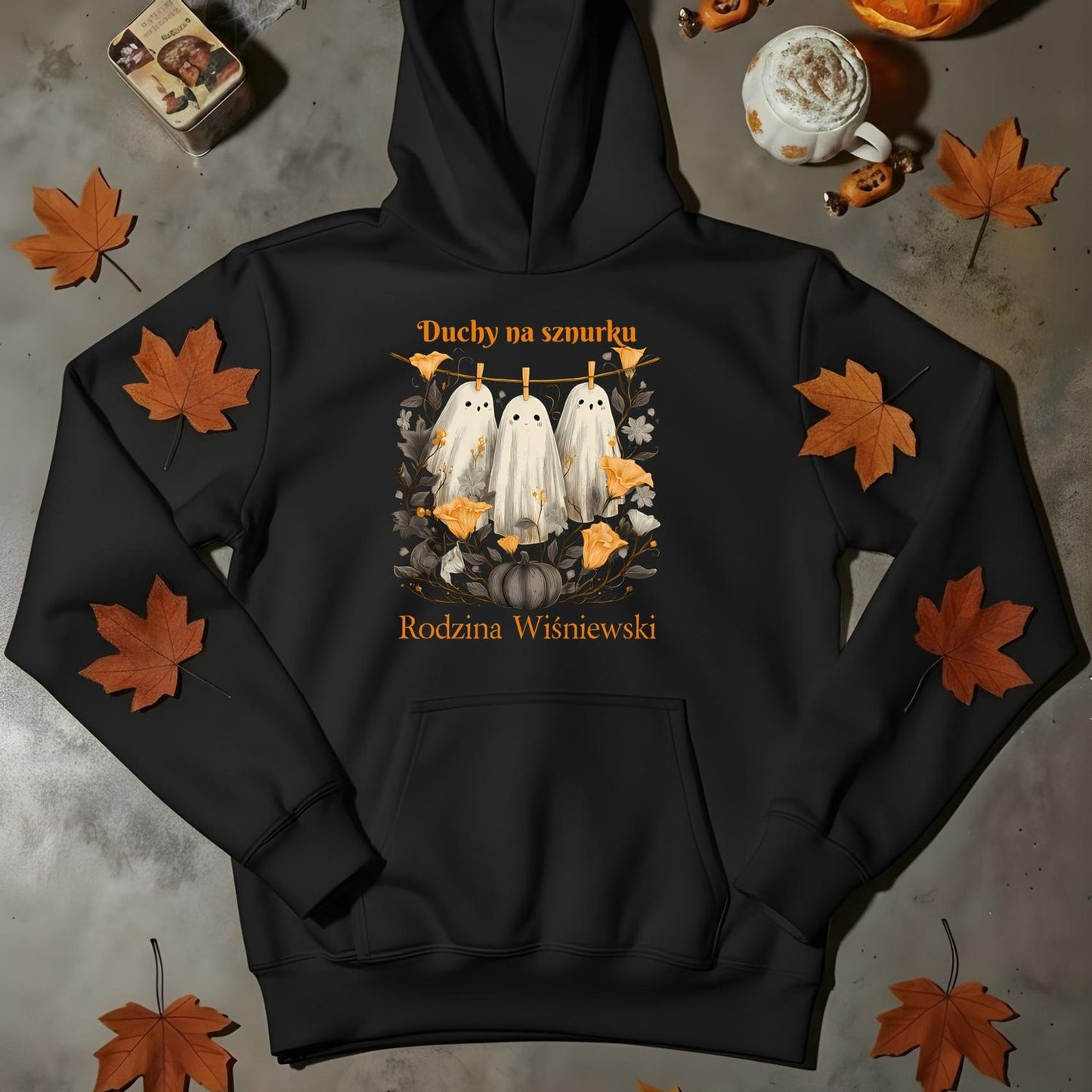 Bluza Unisex „Duchy na sznurku” – Personalizowana Rodzinna Edycja