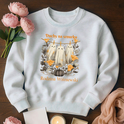 Bluza Unisex „Duchy na sznurku” – Personalizowana Rodzinna Edycja