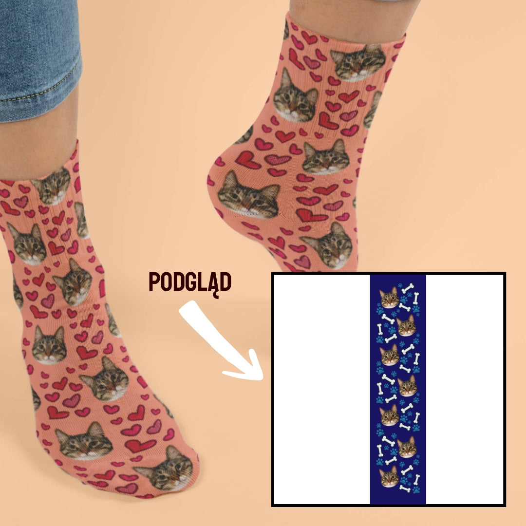 Skarpetki Personalizowane z Psem – Pieskie Życie