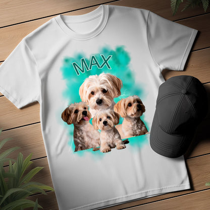 Personalizowana Koszulka – Łapy Pełne Miłości 🐾 Twój Pies na T-Shircie