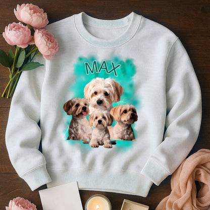 Personalizowana Koszulka – Łapy Pełne Miłości 🐾 Twój Pies na T-Shircie