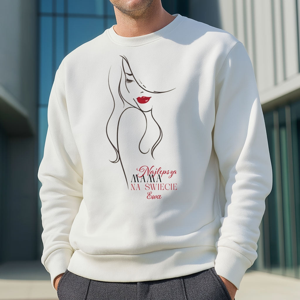 Personalizowana koszulka damska „Najlepsza Kobieta na świecie” z imieniem – prezent dla niej – stylowa bluzka z napisem