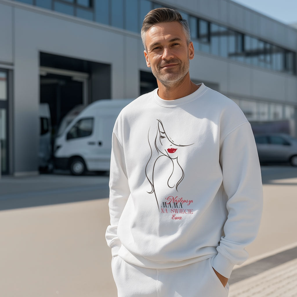 Personalizowana koszulka damska „Najlepsza Kobieta na świecie” z imieniem – prezent dla niej – stylowa bluzka z napisem